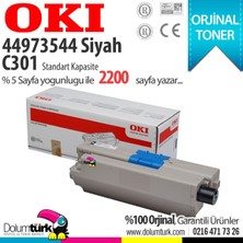 Oki 44973544 / C301 / MC342 Siyah Orjinal Toneri