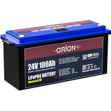 Orion 12V 200AH Lifepo4 Lityum Akü | Bluetooth ve LCD Ekranlı