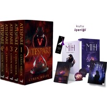 İndigo Kitap Ateşpare 5 Kitaplık Kutulu Set - Ciltli ve Mıh 3 Sağır Yürek Hediyeli Kutu Ciltli