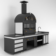 Theragone Feniks Modern Long Chef Barbekü 50*80*284