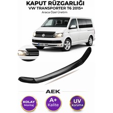 AEK Modern Volkswagen Transporter T6 2015-2020 Araca Özel Üretim "4mm" Kaput Rüzgarlığı A+ (Pianoblack)