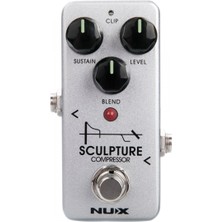 Nux Ncp-2 Sculpture Mini Compressor (Profesyonel - Dinamik Işlemci) | Sürekli Sustain Artırıcı, Blend Kontrolü ile Orijinal Sinyal Karışımı, Iki Farklı Clipping Modu | Ölçüler: Mini Seri Kasa