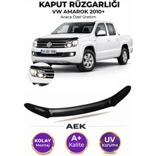 AEK Modern Volkswagen Amarok 2010+ Araca Özel Üretim "4mm" Kaput Rüzgarlığı A+ (Pianoblack)