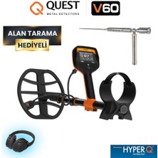 Quest V60 Dedektör Olympos Alan Tarama Hediyeli