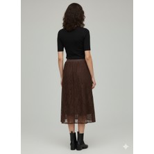 On Triko Midi Boy Etek Dantelli Etek 70220