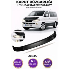 AEK Modern Hyundai Starex 2002-2007 Araca Özel Üretim "4mm" Kaput Rüzgarlığı A+ (Pianoblack)