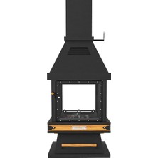 Theragone Median Metal Orta Şömine 82*82