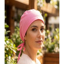 Onora Pembe Keten Doktor Hemşire Cerrahi Bonesi,Aşçı Bonesi