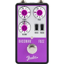 Fender 0234611000 Bassman Fuzz Bas Gitar Pedalı | Vintage Bassman Tonlarını Andıran Yoğun ve Kremsi Fuzz Efekti