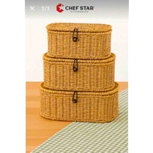 Mimoza 3 Lü Rattan Sepet