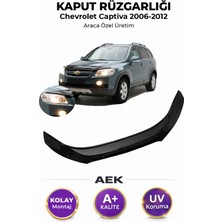 AEK Modern Chevrolet Captiva 2006-2012 Araca Özel Üretim "4mm" Kaput Rüzgarlığı A+ (Pianoblack)