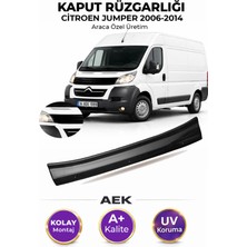 AEK Modern Citroen Jumper 2006-2014 Araca Özel Üretim "4mm" Kaput Rüzgarlığı A+ (Pianoblack)