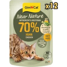 Gimcat Near Nature Tavuklu Kedi Yaş Maması 85 gr x 12 Adet