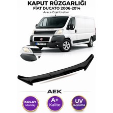 AEK Modern Fiat Ducato 2006-2014 Araca Özel Üretim "4mm" Kaput Rüzgarlığı A+ (Pianoblack)