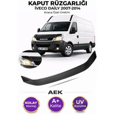 AEK Modern Ivceo Daily 2007-2014 Araca Özel Üretim "4mm" Kaput Rüzgarlığı A+ (Pianoblack)