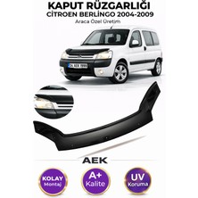AEK Modern Citroen Berlingo 2004-2009ARACA Özel Üretim "4mm" Kaput Rüzgarlığı A+ (Pianoblack)