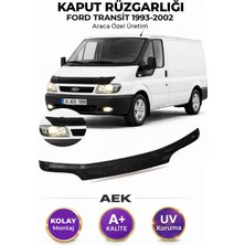 AEK Modern Ford Transit 1993-2002 Araca Özel Üretim "4mm" Kaput Rüzgarlığı A+ (Pianoblack)