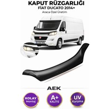 AEK Modern Fiat Ducato 2014+ Araca Özel Üretim "4mm" Kaput Rüzgarlığı A+ (Pianoblack)
