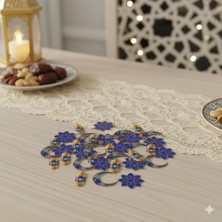 Dodomar Ramazan Ay-Yıldız Kandil Mavi Masa Konfettisi 30'lu - Ramazan Masa Süsü
