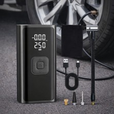 Nivego Nvg Ahm Dijital LCD Ekranlı 4500 Mah 78W  150 Psi Basınçlı Powerbank Özellikli Şişirme Pompası Hava Kompresörü
