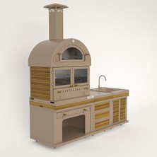 Theragone Feniks Naturel Cool Chef Barbekü 50*80*222