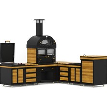 Theragone Feniks Klasik Köşe Plus Barbekü 50*80*486