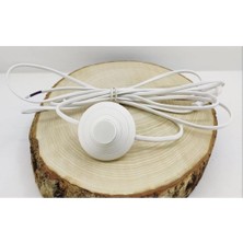 Skygo Lambader Beyaz Fiş Baskılı Yerpuar Anahtarlı Kablo 3 Metre