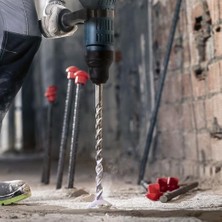 Skygo 1x Pro Sds Max-4 Kırıcı Delici Delme Ucu (Donatılı, Bina Bloku, Ø 28,00 Mm, Professional Aksesuar Kırıcı Delici)