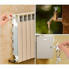 Skygo 4 Adet Petek Kalorifer Radyatör Hava Alma Su Boşaltma Anahtarı Aparatı Vana Açıcı