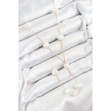 Taş Ve Oyun Atölyesi Taşveoyunatölyesi Pirinç Incili Kalp Figürlü Y Model Gold Renk Kadın Kolye TG27BKO10335