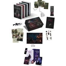 Pukka Yayınları Kazazede 4lü Set Askeri Künye Kutulu Ciltli ve Mıh 3 Sağır Yürek Hediyeli Kutu Ciltli