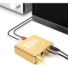 Skygo Koaksiyel Toslink Optik Dijital To 3.5mm Rca Analog Ses Çevirici Adaptör