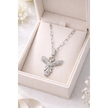 Youday Zirkon Taşlı Anka Kuşu Figürlü Ataç Zincir Çelik Kolye MODEL 12 – Kararmaz, Güç ve Yeniden Doğuş Sembolü