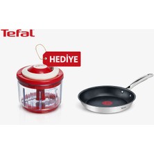 Tefal Duetto Kızartma Tavası 2x - 24 cm + Ingegno Doğrayıcı Hediyeli