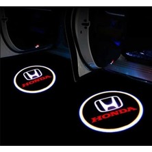 Honda 2 Araçlar Için Mesafe Sensörlü  Fotoselli Pilli Yapıştırmalı Kapı Altı LED Logo