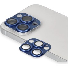 Üreticiniz Newface iPhone 13 Pro Max Pers Alüminyum Kamera Lens - Lacivert 481348