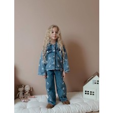 Miniko Kids Kız Çocuk Kelebek Modelli Kot Ceketli Takım
