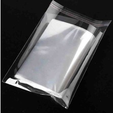 Yağmur Ambalaj Bantlı Parlak Şeffaf Jelatin-Opp Jelatin Poşet Aksesuar Kurabiye Poşeti 15X30CM (25ADET)