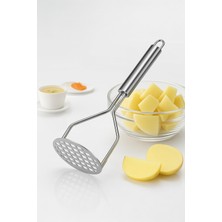 Noyiska Paslanmaz Çelik Patates Püre Ezici Dayanıklı Yapı Ergonomik Sap Kolay Temizlenebilir Patates Ezeceği