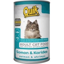 Ashwork Quik Somon ve Karidesli Konserve Kedi Maması 1 Adet 415 gr 587455