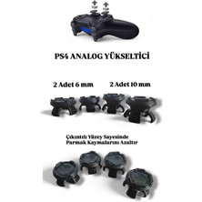 Salıncak Ps4 Oyun Kolu Analog Yükseltici Siyah Aparat 4lü Paket