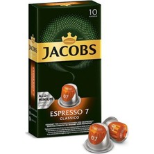 Snmswrld Jacobs Espresso 7 Classico Kapsül Kahve Espresso Uyumlu 10 Kapsül