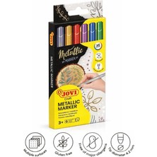 Jovi Metalik Keçeli Kalem (Marker) - 6 Renk
