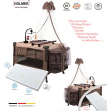 Holmer Yatak Hediyeli ( Alt Değiştirme Aparatı, Cibinlik, Dönenceli Oyun Parkı/park Yatak/beşik )