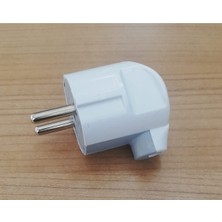 İNWATT Topraklı Erkek Fiş L Tipi Beyaz