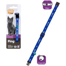 Karlie Snmswrld Karlıe Kedi Tasması Çıng. 30CM Mavi