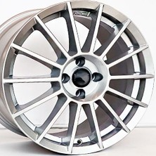 Emr 15 Inç 4X108 Wrc ET25 C-Elycee 301 206 207 208 Uyumlu Gümüş Jant Modeli (4 Adet)