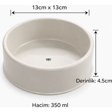 NORDVIA E-COMMERCE Kaymaz Tabanlı Kedi & Köpek Mama Kabı – 350 ml