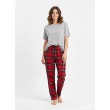 Lady Quenn Lady Queen Bambu-Kadın Yüksek Kalite Ring Viskon Beli Lastikli Rahat Esnek Yumuşak Pijama Altı