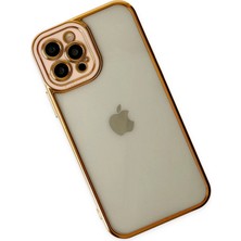 Üreticiniz Newface iPhone 12 Pro Max Kılıf Liva Lens Silikon - Rose 481348